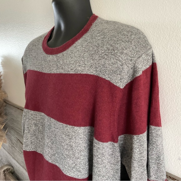 1901 Rugby Stripe Slim Fit Cotton Cashmere Sweater Size XL (K1) - Picture 4 of 6